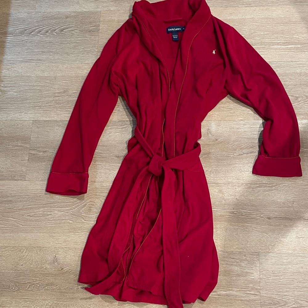 Ralph Lauren Red Women's Robe size small